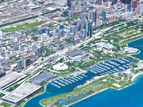 Chicago 3d scan city 3D Model