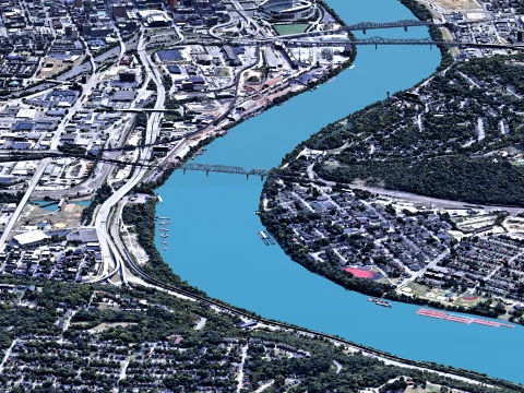 Cincinnati 3D Scan city Ohio USA 3D Model
