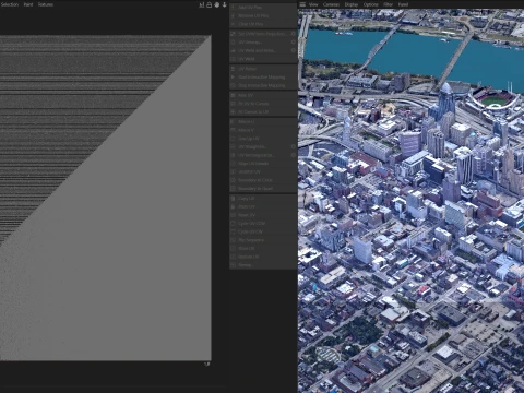 Cincinnati 3D Scan city Ohio USA 3D Model