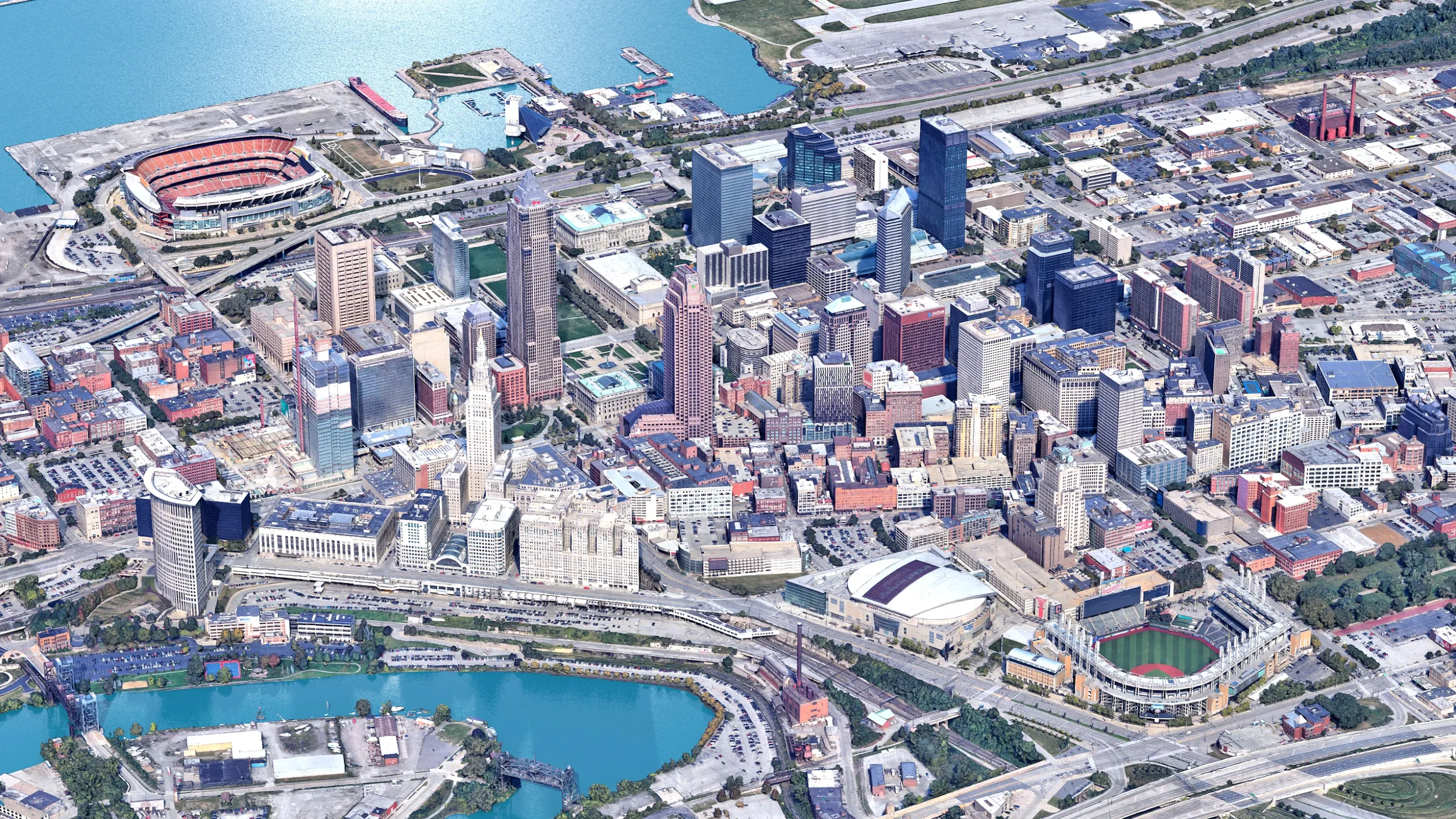 Cleveland 3d scan city 3D Model .c4d .max .obj .3ds .fbx .stl .blend 