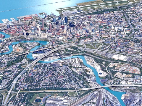 Cleveland 3d scan city 3D Model