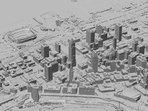 Cleveland 3d scan city 3D Model