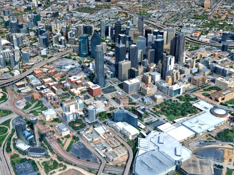 Dallas 3d scan city 3D Modell