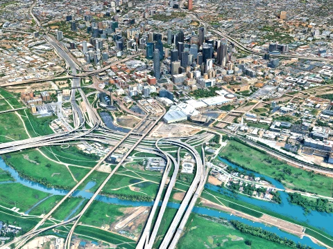 Dallas 3d scan city 3D Model