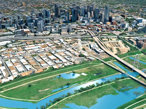 Dallas 3d scan city 3D Model