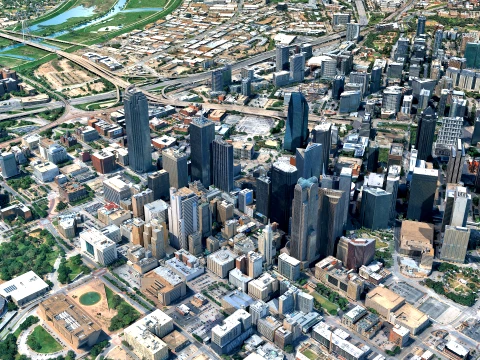 Dallas 3d scan city 3D Model