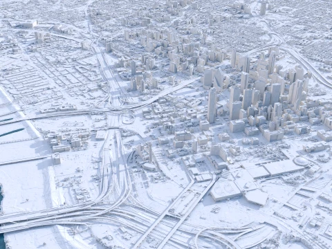Dallas 3d scan city 3D Model