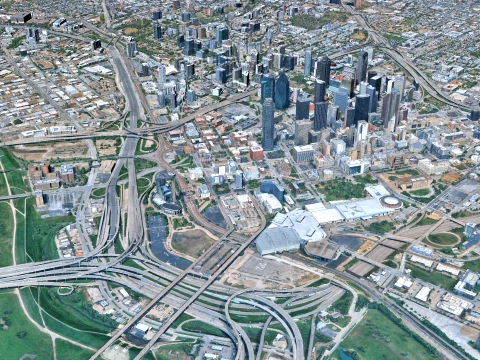 Dallas 3d scan city 3D Model