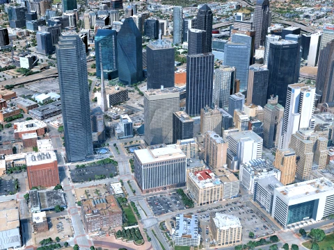 Dallas 3d scan city 3D Model
