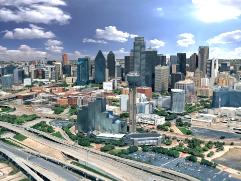 Dallas 3d scan city 3D Model