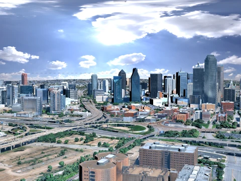 Dallas 3d scan city 3D Model