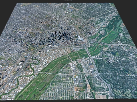 Dallas 3d scan city 3D Model