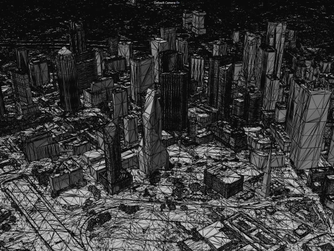 Dallas 3d scan city 3D Model
