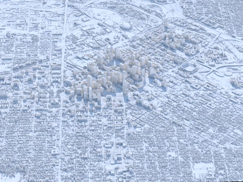 Denver 3d scan city 3D Model