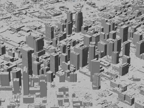 Denver 3d scan city 3D Model