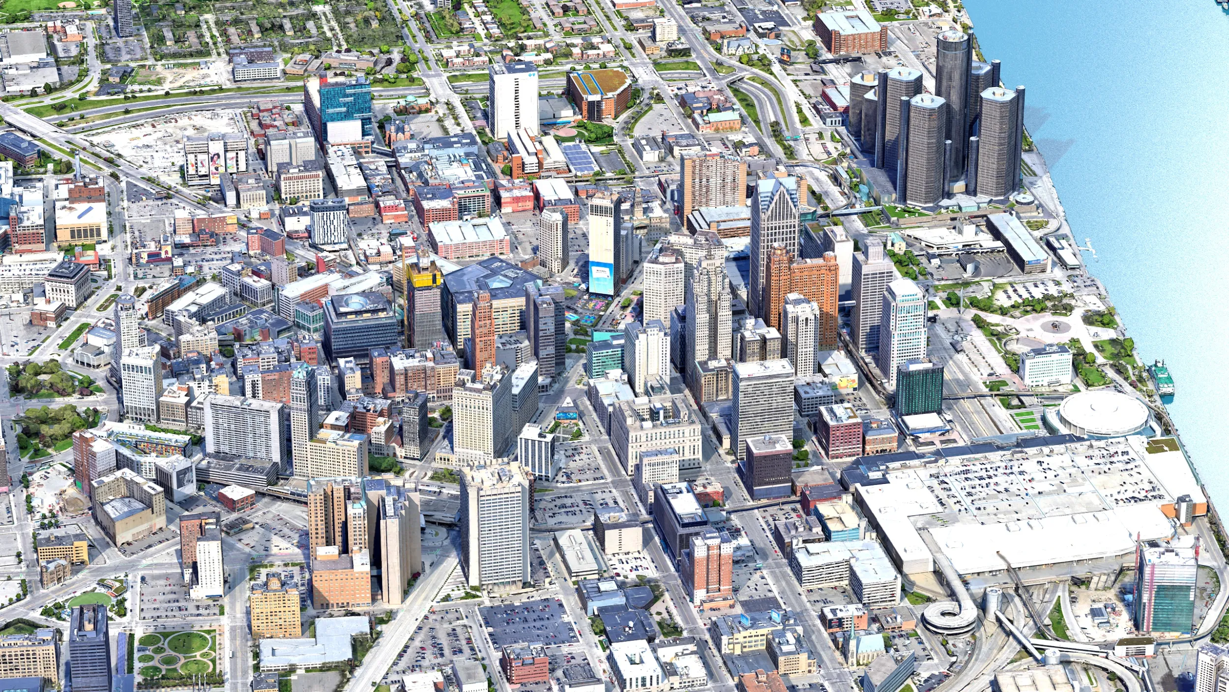 Detroit 3d scan city 3D Model .c4d .max .obj .3ds .fbx .stl .blend 