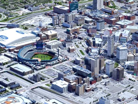 Detroit 3d scan city 3D Model