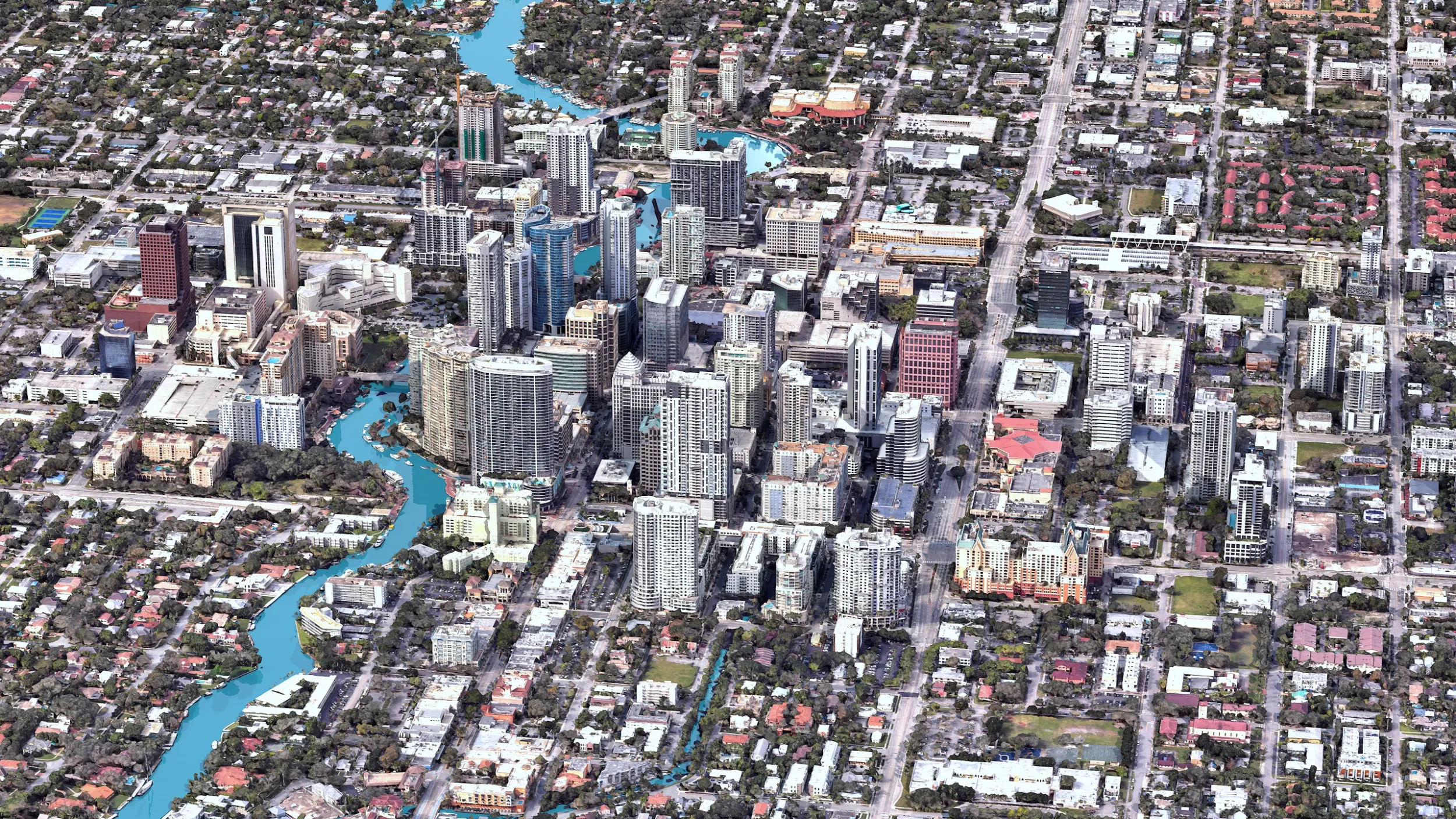 Fort Lauderdale 3d scan city 3D Model .c4d .max .obj .3ds .fbx .stl .blend 