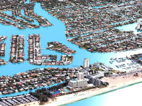 Fort Lauderdale 3d scan city 3D Model