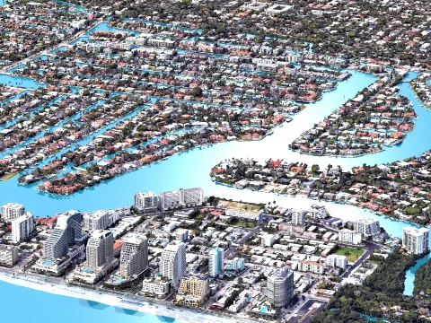 Fort Lauderdale 3d scan city 3D Model