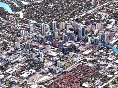 Fort Lauderdale 3d scan city 3D Model