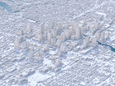 Fort Lauderdale 3d scan city 3D Model