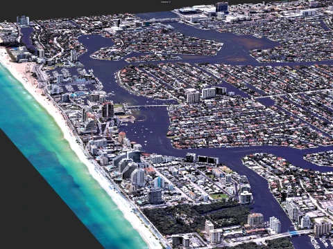 Fort Lauderdale 3d scan city 3D Model