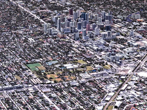 Fort Lauderdale 3d scan city 3D Model