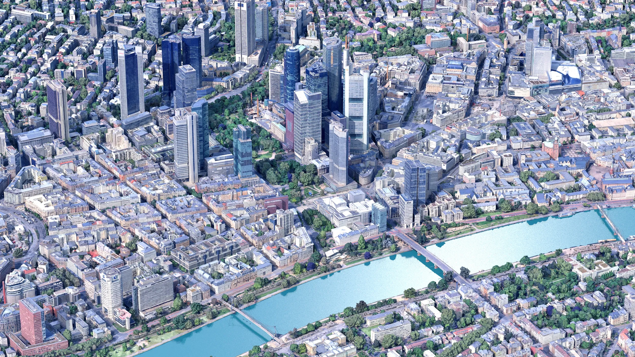 Frankfurt 3d scan city 3D Model .c4d .max .obj .3ds .fbx .stl .blend 