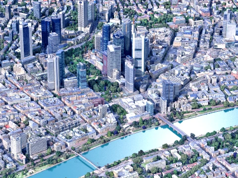 Frankfurt 3d scan city 3D Modell