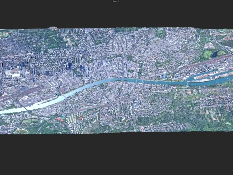 Frankfurt 3d scan city 3D Model