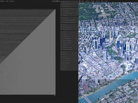 Frankfurt 3d scan city 3D Model