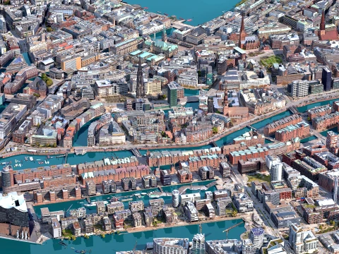 Hamburg 3d scan city 3D मॉडल