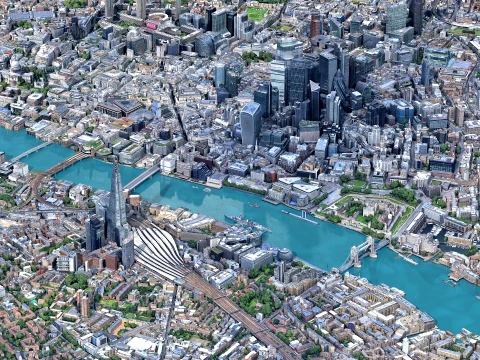 London 3d scan city 3D मॉडल