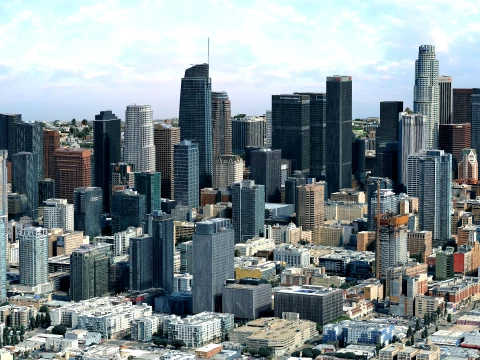 Los Angeles 3d scan city 3D मॉडल