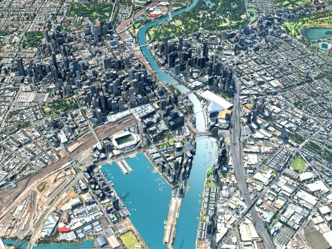 Melbourne 3d scan City Australia 3D मॉडल