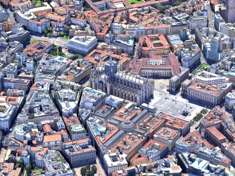Milan 3d scan city 3D मॉडल