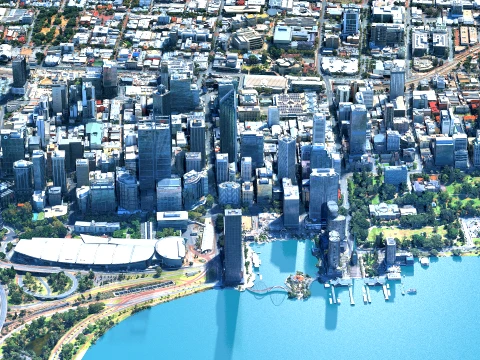 Perth 3d scan city 3D मॉडल