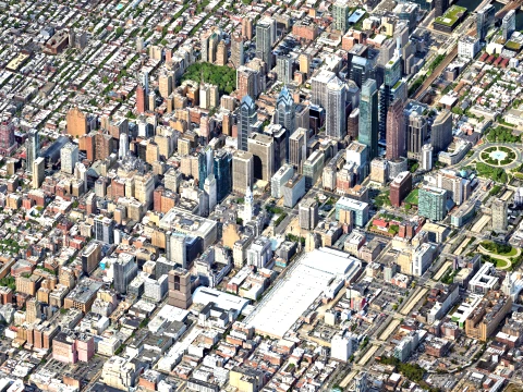 Philadelphia 3d scan city 3D मॉडल