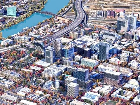 Sacramento 3d scan city California USA 3D मॉडल