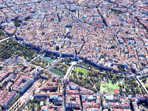 Valencia 3D Scan City 3D मॉडल