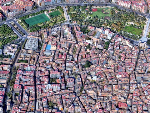 Valencia Downtown 3d scan city 3D 모델