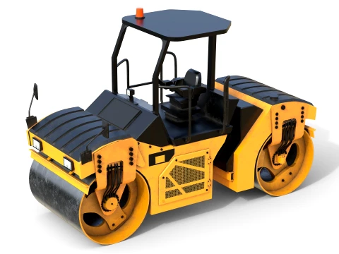 Vibratory Rollers compactor CB8 3D Model