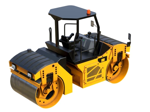 Vibratory Rollers compactor CB8 3D Model