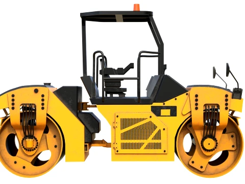 Vibratory Rollers compactor CB8 3D Model