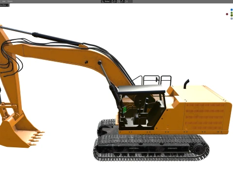 Excavators 336 3D Model