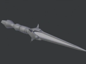 pugnale fantasy - zanna di ragno Modello 3D