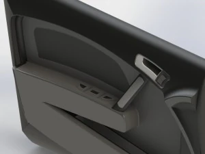 Autot&uuml;r 3D Modell