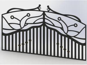 forged fence 3D Model