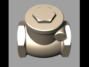 check valve din-pn20 3D Model